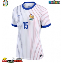Camisa de Futebol França Marcus Thuram #15 Equipamento Secundário Mulheres Europeu 2024 Manga Curta